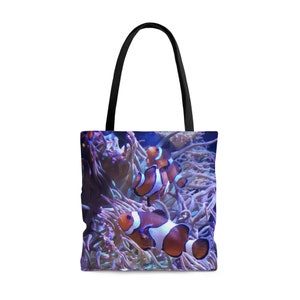 Aquarium Clown Fish Tote Bag by Trish Vartko  Clown Fish Fun Bag