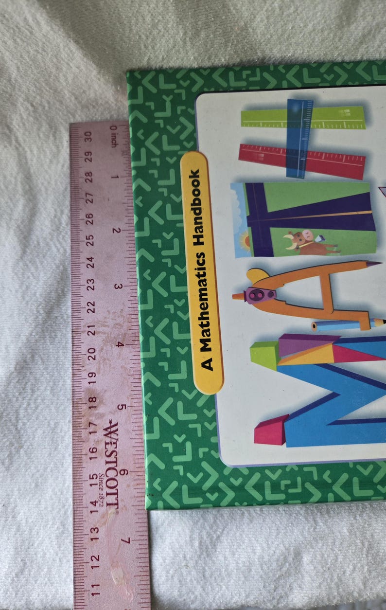 Included Character Math Math at Hand Text Book Hardcover Grade School - Etsy