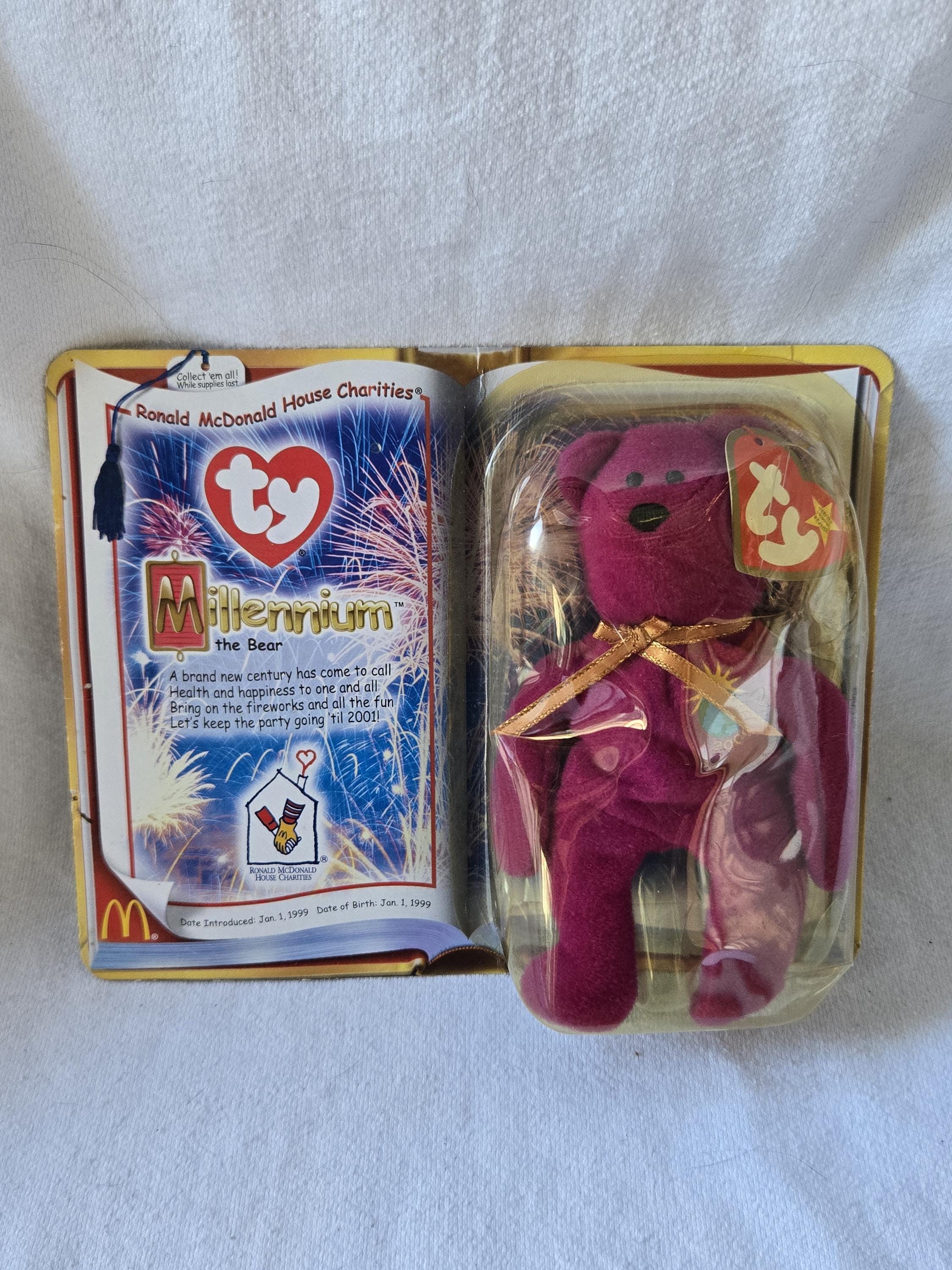 Ty Millennium Beani Babies Bear for Ronald Mcdonald House