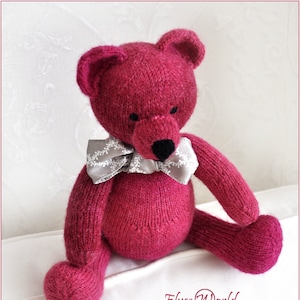 Knitting Patterns PDF Teddy Bear Toy Classic Teddy Baby Pattern Stuffed Soft Toy Jointed Teddy Bear Knit animal pattern Knitted teddy bear