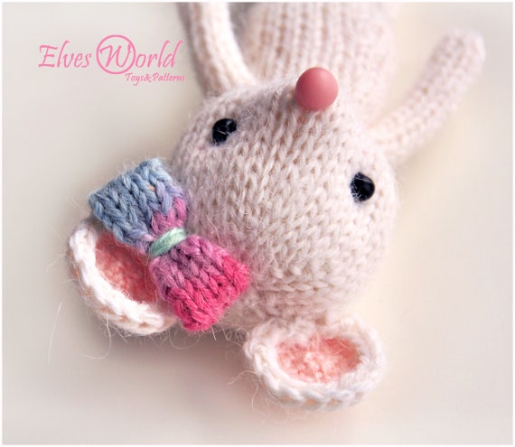 Knitting Patterns Mice Toy Mouse Pdf Knitted Animal Valentine Etsy