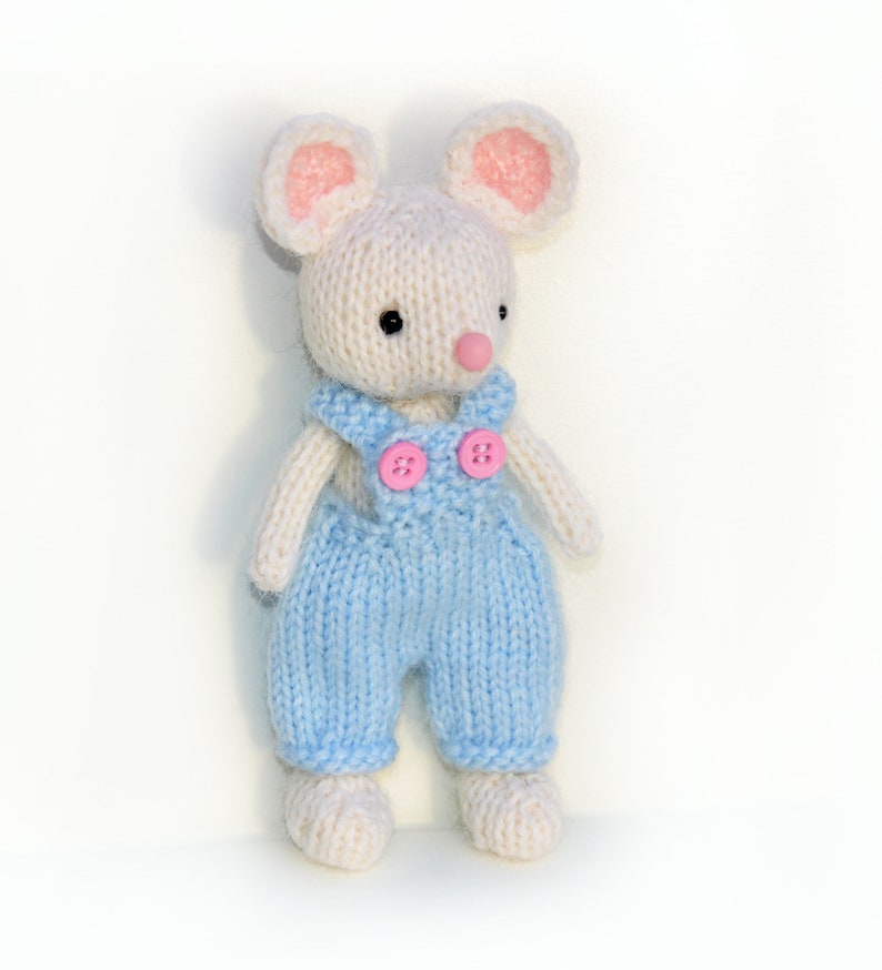 Toy Mouse Knitting Pattern PDF Knitted Animal Pattern Stuffed Etsy UK
