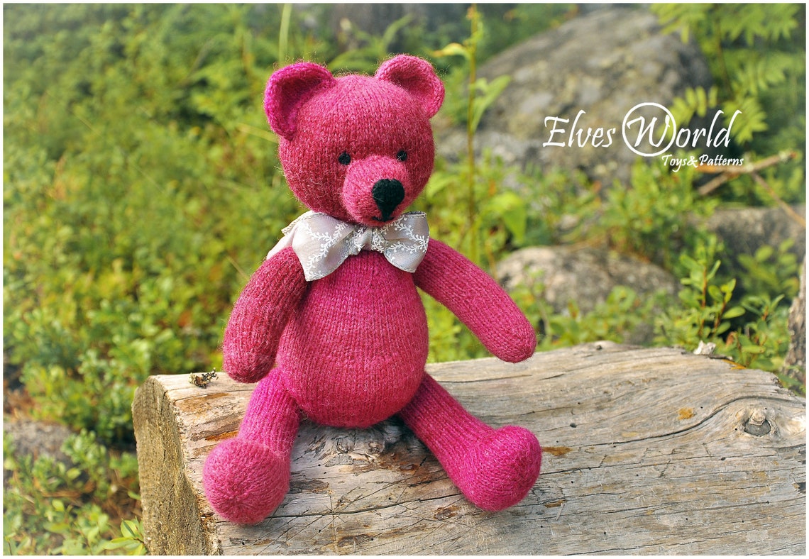 Knitting Patterns PDF Teddy Bear Toy Classic Teddy Baby Etsy