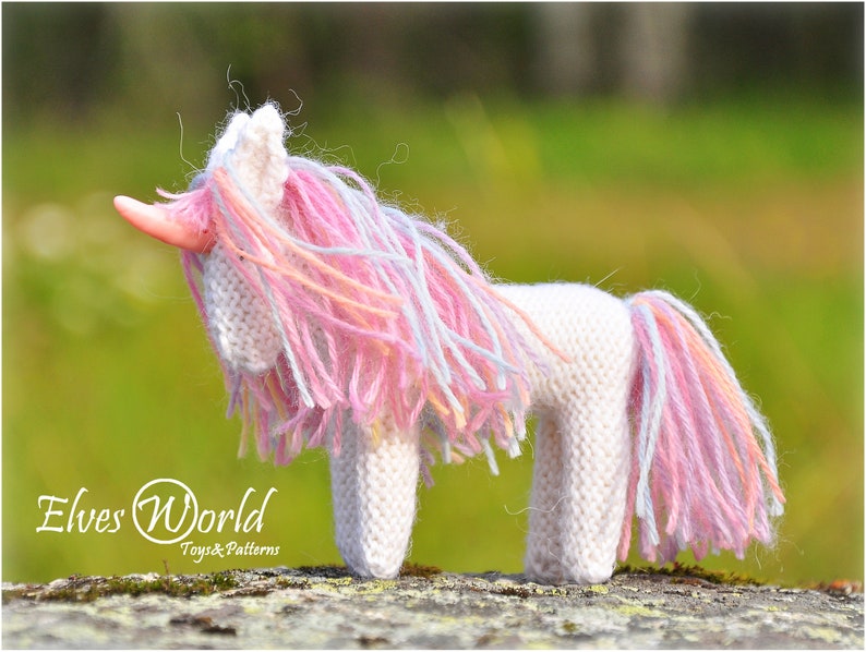 Knitting patterns Horse Toy PDF Toy knitting pattern DIY knit Amigurumi Horse pattern Soft knitted toy Animal Pattern deal Knit toys Unicorn image 3