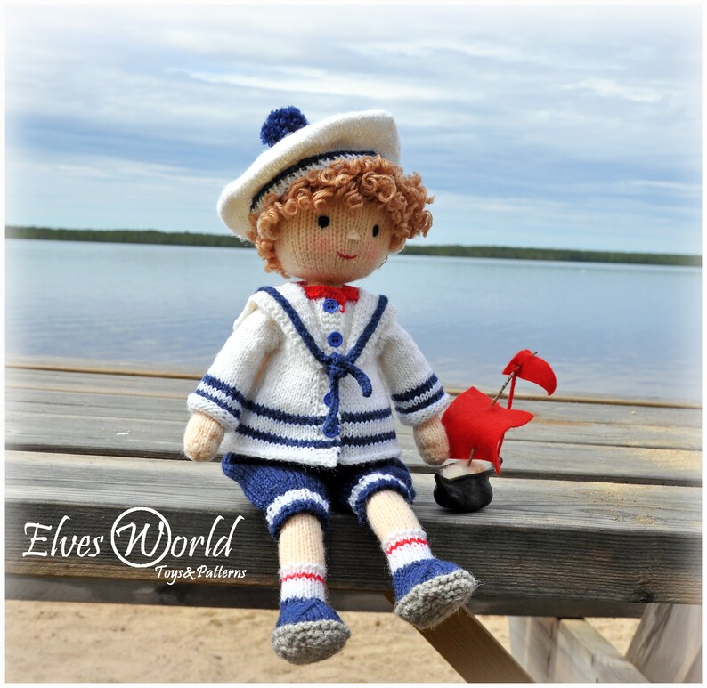 Knitting Pattern for Sailor Doll. Amigurumi Toy Pattern. Etsy