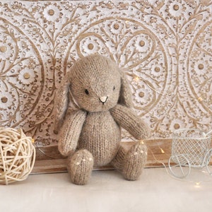 Bunny knitting pattern, knitted animal toy, amigurumi bunny image 8