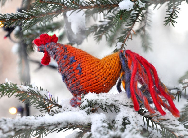 Knitting patterns Toy pattern Rooster Pattern pdf toy