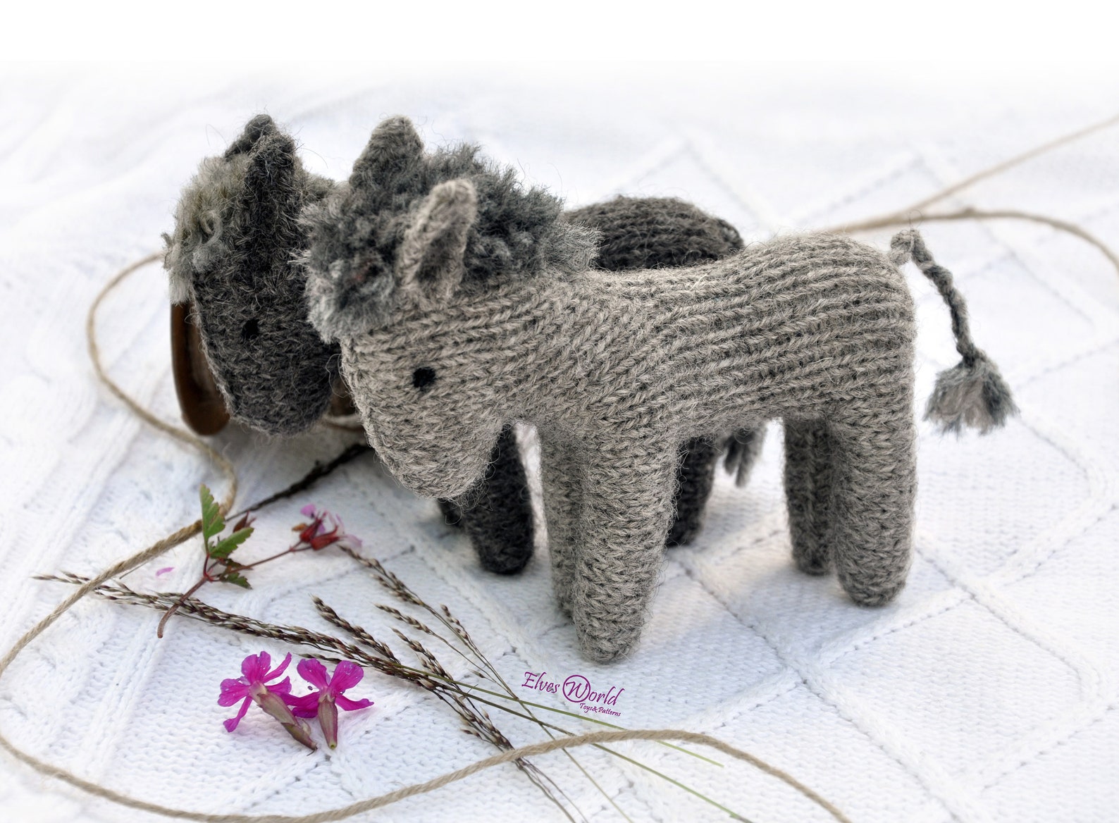 Knitting Pattern for Donkey Amigurumi Patterns Christmas | Etsy