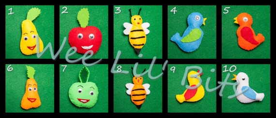 Arbre à Chiffres En Feutre – 27x24 Cm, Jeu éducatif Maternelle Pour Apprendre à Compter