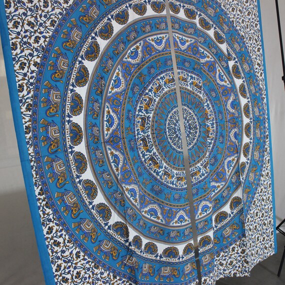 New Elephant Tapestry Curtains Dorm Curtain Window Curtains Etsy