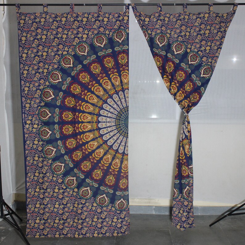 Window Tapestry Curtains Wall Mandala Tapestry Window curtains Hippie Window coverings Bohemian window scarf treatment covers drape drapery