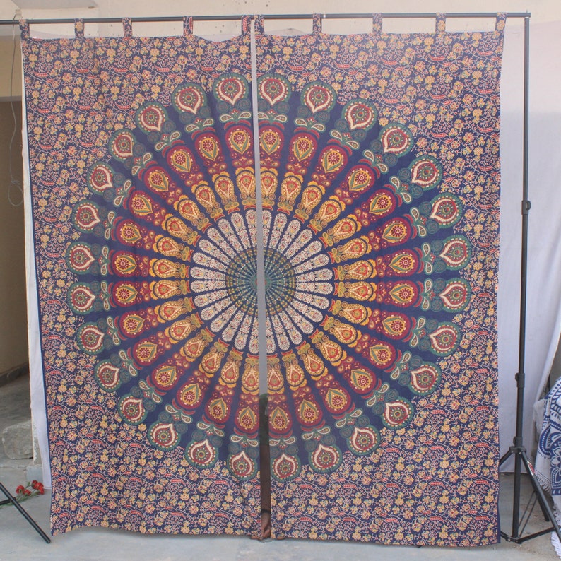Window Tapestry Curtains Wall Mandala Tapestry Window curtains Hippie Window coverings Bohemian window scarf treatment covers drape drapery