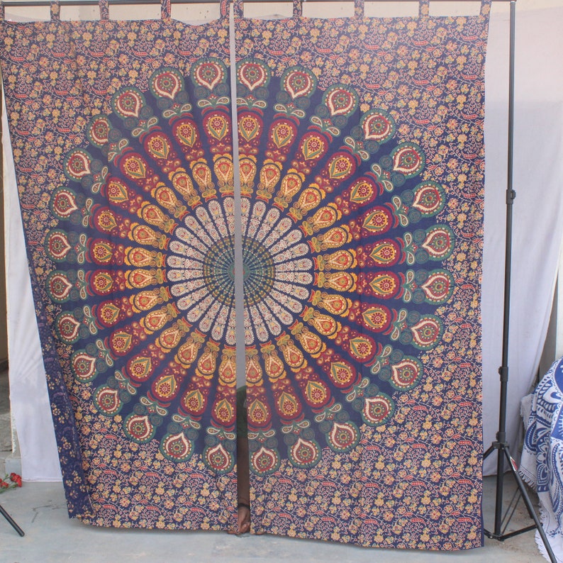 Window Tapestry Curtains Wall Mandala Tapestry Window curtains Hippie Window coverings Bohemian window scarf treatment covers drape drapery