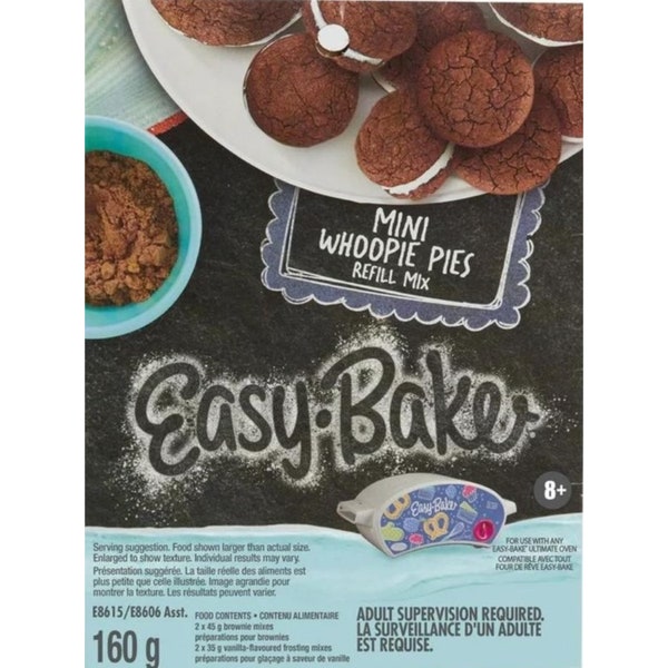 NEW Easy Bake Ultimate Oven Mini Whoopie Pies Refill Mix Hasbro 8+ E8615