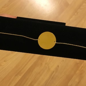 Disk Gold Bracelet