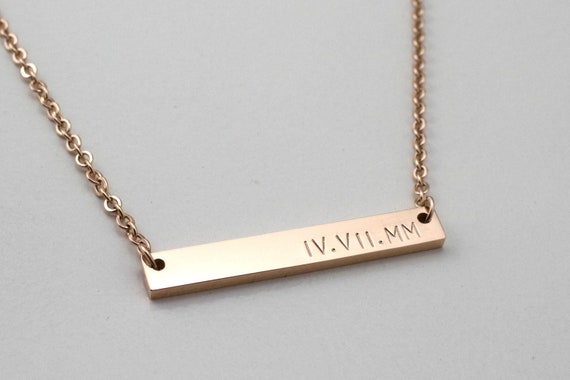 engraved necklace for girlfriend