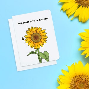 Carte de fête des mères - Maman, vous êtes totalement fleurie - Cartes pour maman - Carte de fête des mamans - Carte drôle de fête des mères - Cartes pour jardiniers