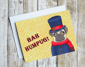 Pug dog Christmas stickers card making /& crafts Elf Santa Stocking Pudding