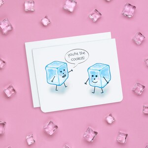 Vous êtes la carte de vœux la plus cool - Carte d’amour - Carte d’appréciation - Carte de remerciement - Carte de Saint-Valentin - Carte d’anniversaire - Carte drôle