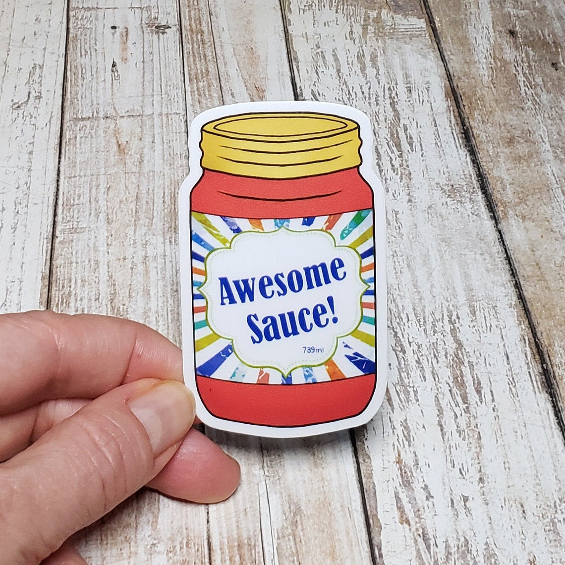 Awesome Sauce Vinyl Stickers Funny Stickers Waterproof Etsy