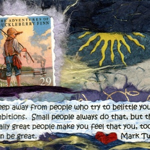 Magnet/Be Great! Encouragement. Motivational Inspirational Magnet. Graduation Birthday Adventure/New Job Gift Magnet. Mark Twain Quote