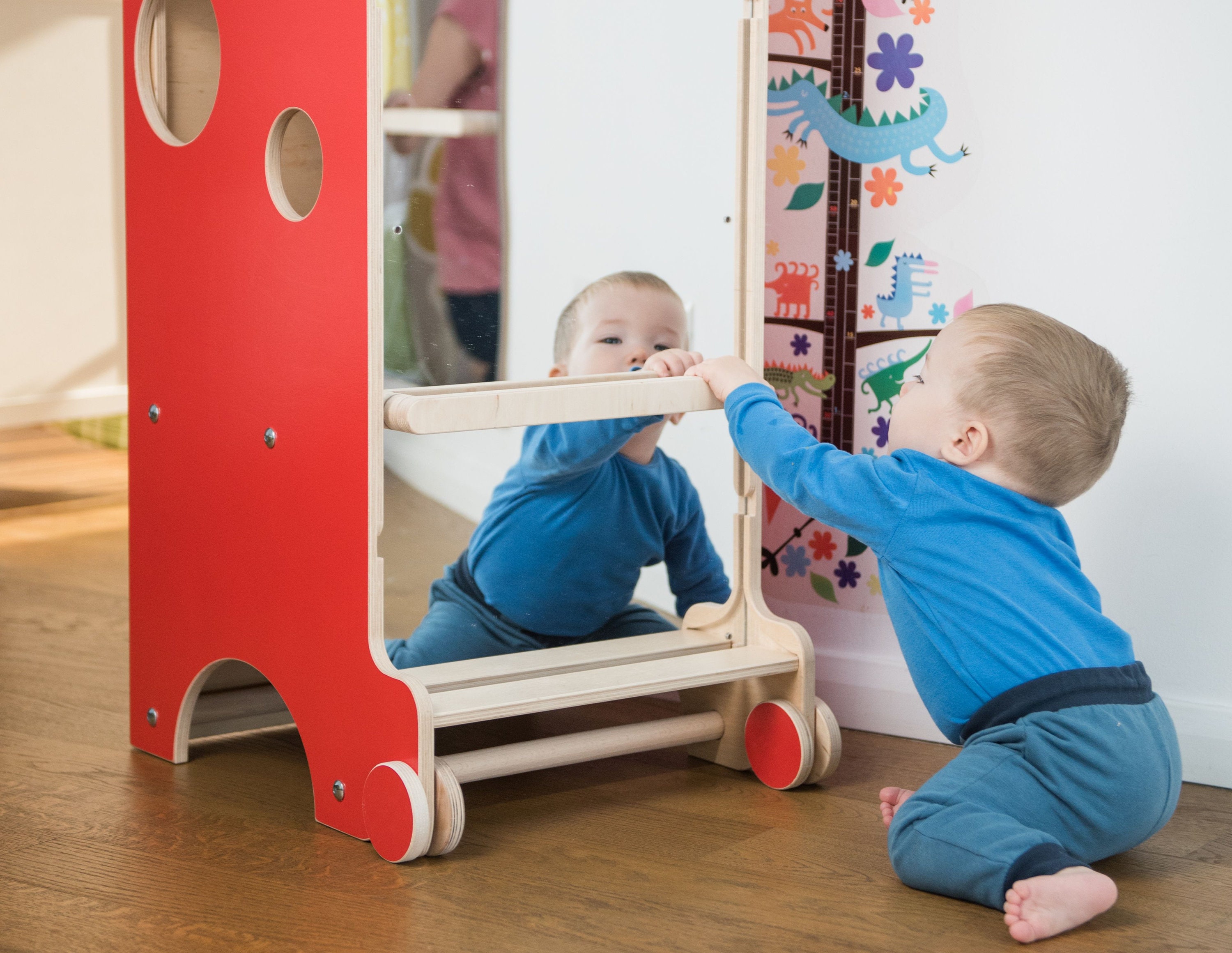 Montessori Mirror With Pullup Bars Etsy Singapore