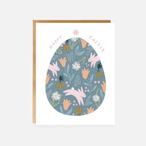 Classic Egg Easter Card - Easter Card For Her, Easter Cards, Personalize Inner Easter Card - Easter Card Kids - Easter Card For Everyone