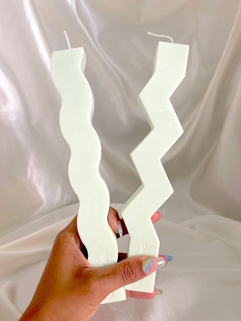 Bendy Candles Handmade Y2k Aesthetic Decor Unscented Etsy