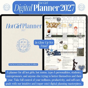 Digital Planner 2027 Goodnotes iPad Planner Sticker Bundle GoodNotes Planner Aesthetic Planner Stickers That Girl Minimalist Planner*