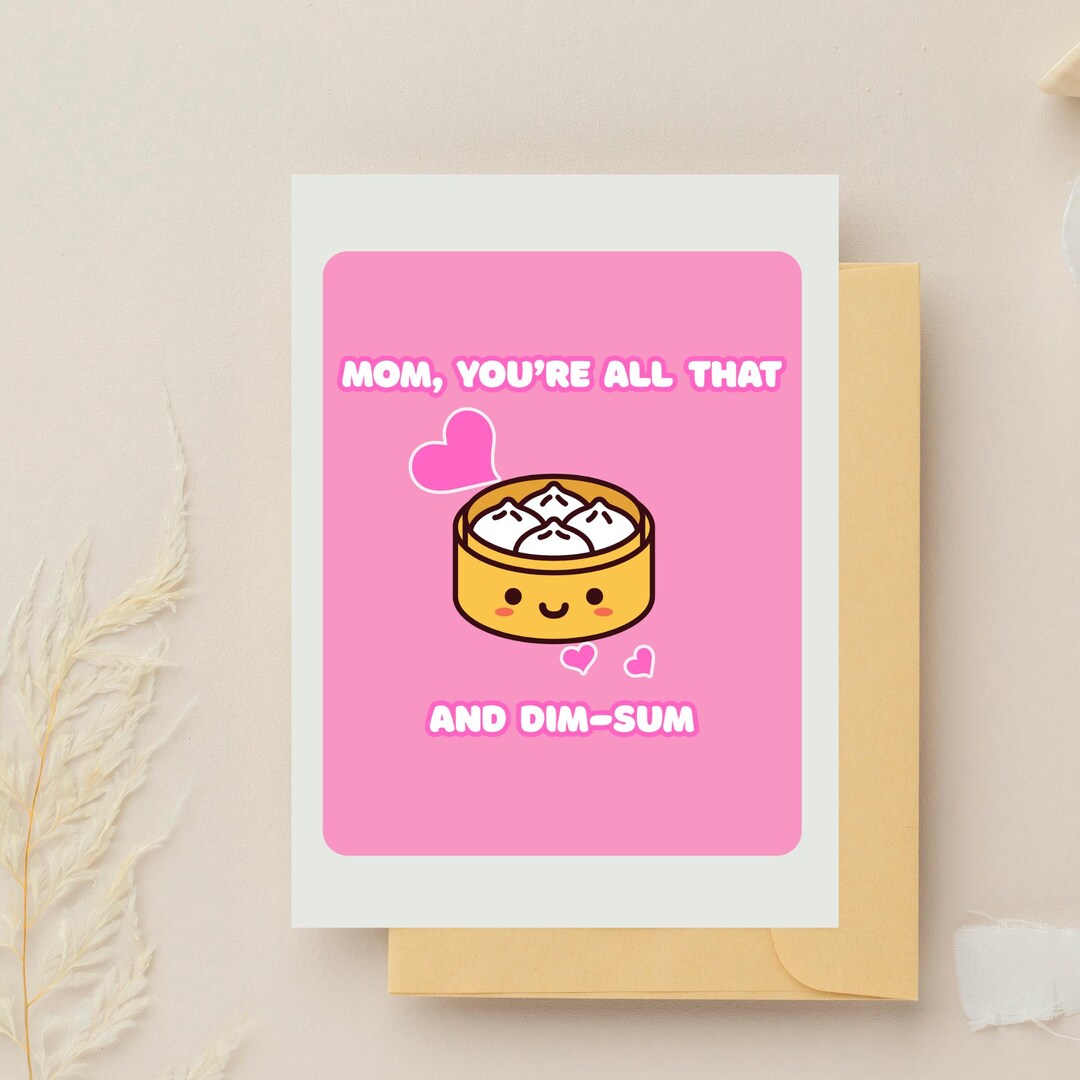 Mothers Day Card Mom Birthday Card Happy Mothers Day Cute Mothers Day ...