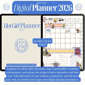 Digital Planner 2026 Goodnotes iPad Planner Sticker Bundle GoodNotes Planner Aesthetic Planner Stickers That Girl Minimalist Planner*