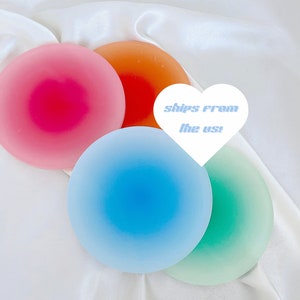 Sunset Grainy Gradient Aura Coaster | Drinkware | Home Decor | Trendy Coaster | Photo Prop | Ombre Coaster | Nordic Scandi | Aura Decor