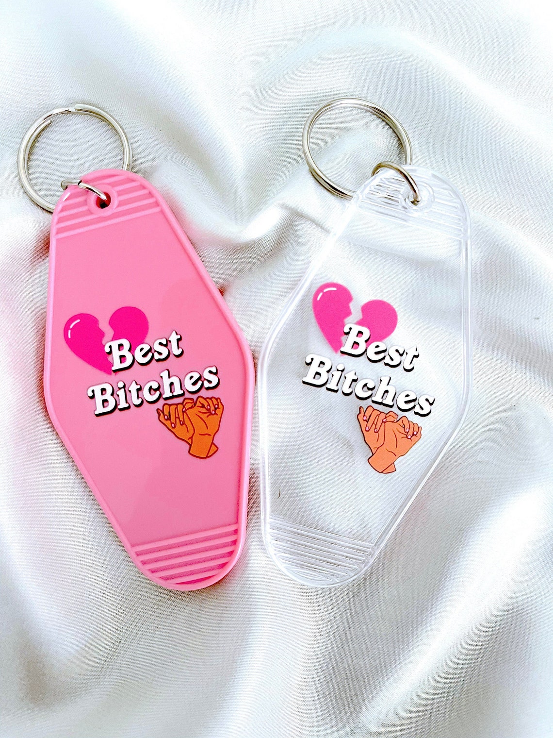 Best Friend Keychain Matching Keychains Bag Charms Besties BFF Bestie ...
