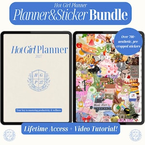 Digital Planner 2027 Goodnotes iPad Planner Sticker Bundle GoodNotes Planner Aesthetic Planner Stickers That Girl Minimalist Planner