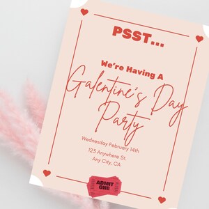 Galentines Invite Galentine&#39;s Day Invitation Valentine&#39;s Day Galentine&#39;s Brunch Invite Galentine&#39;s Day Party Galentines Invitation E-Vite