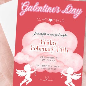 Galentines Invite Galentine&#39;s Day Invitation Valentine&#39;s Day Galentine&#39;s Brunch Invite Galentine&#39;s Day Party Galentines Invitation E-Vite