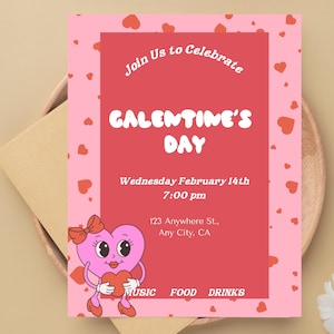 Galentines Invite Galentine&#39;s Day Invitation Valentine&#39;s Day Galentine&#39;s Brunch Invite Galentine&#39;s Day Party Galentines Invitation E-Vite