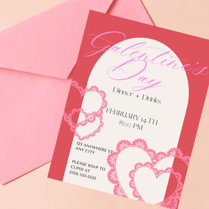 Galentines Invite Galentine&#39;s Day Invitation Valentine&#39;s Day Galentine&#39;s Brunch Invite Galentine&#39;s Day Party Galentines Invitation E-Vite