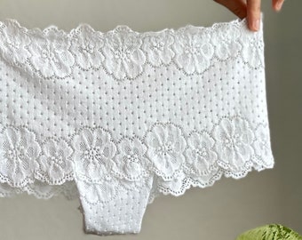 Lace Panties on low waist.
