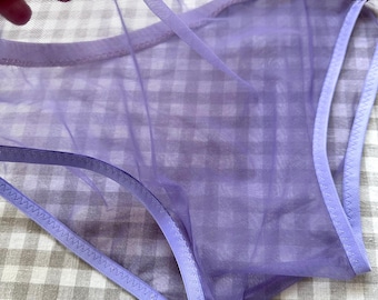 Sheer Mesh Bikini Panties - Breathable Man Lingerie