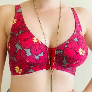 Floral soft cup bralette.