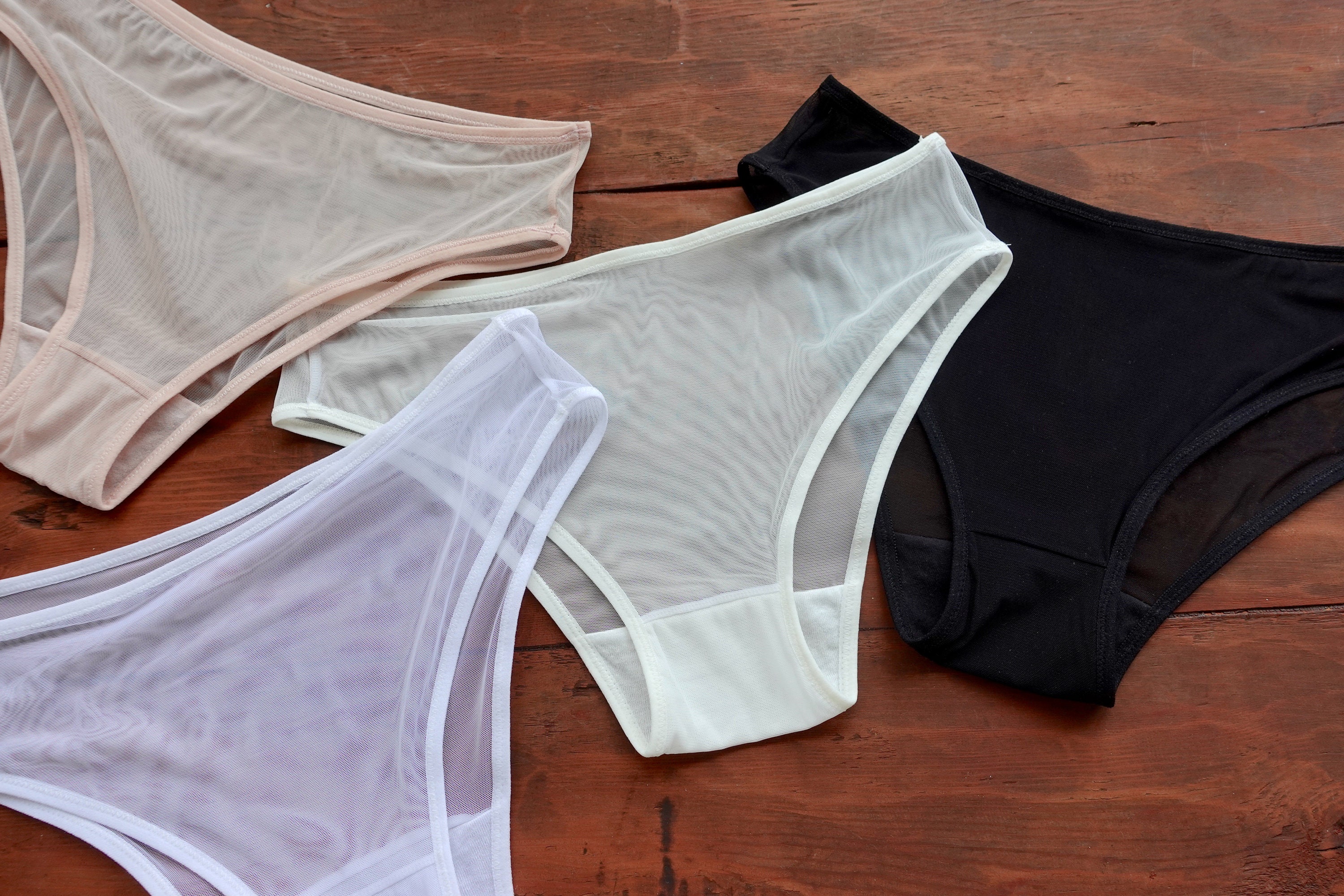 Basic Sheer Mesh Bikini on Low Rise. XSXXL Sizes Etsy