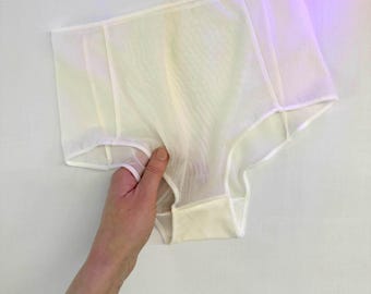 See Through Sheer Panties With Thin Elastic.