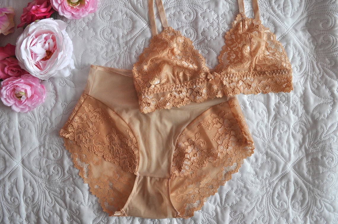 Mesh Panties Sheer Lingerie See Through Lace Panties Nude Mesh Etsy
