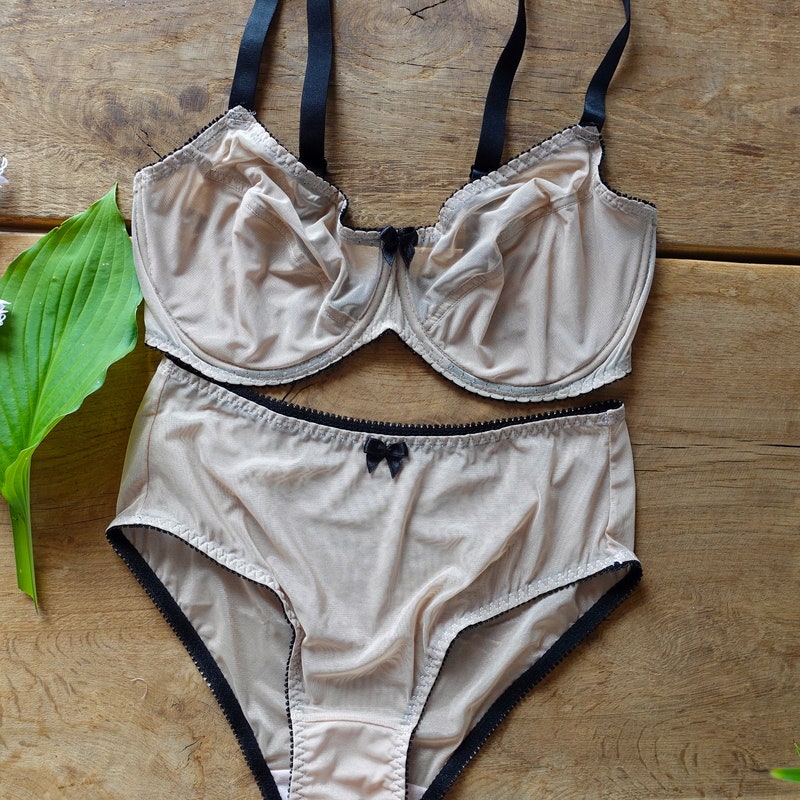 Nude Sheer Lingerie - Etsy