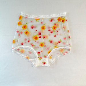 Lingerie Schiere Höschen high waist plus size Damenunterwäsche Floral weiches Material Höschen
