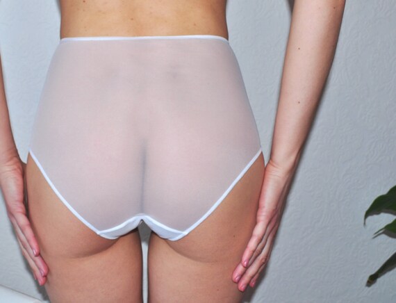 See Through Mesh Panties on High Waist. picture image