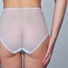 See through mesh panties on high waist.