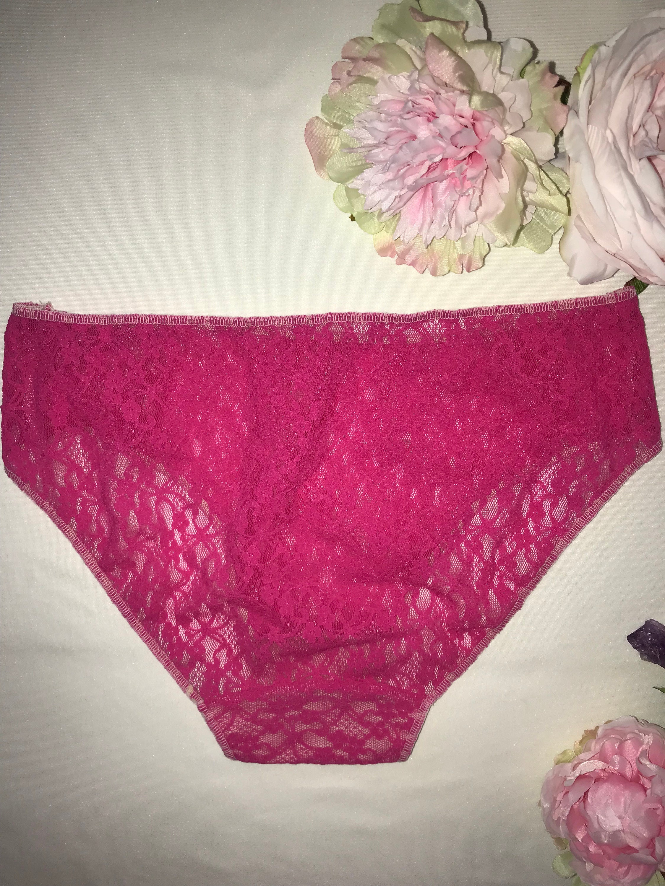 See through lace panties Pink lace panties Low waisted panties | Etsy