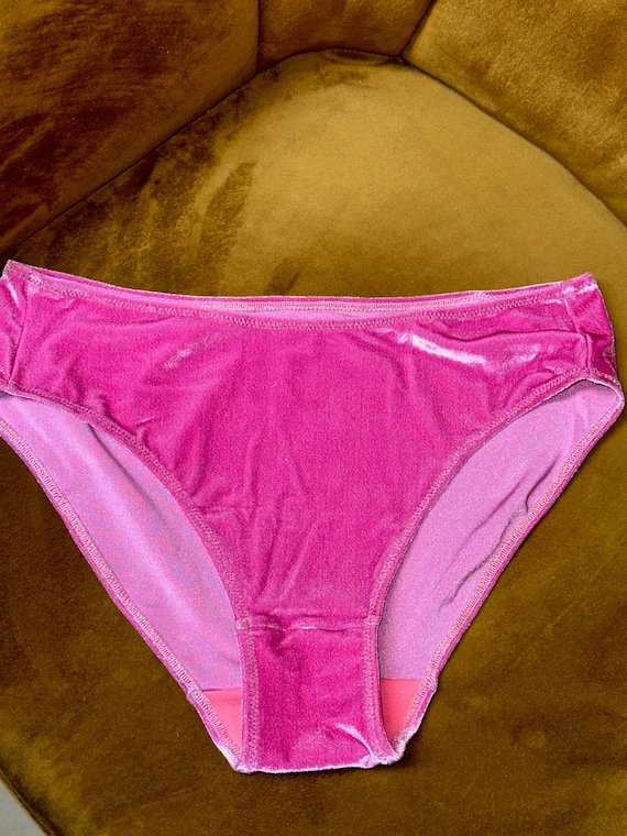 Buy Bright Pink Velvet Panties. Online in India 